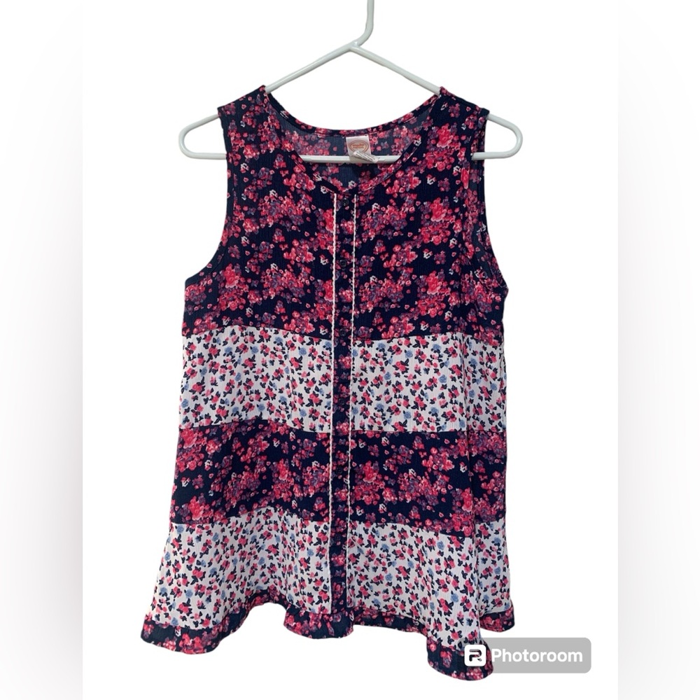 Wonder nation | button up floral top size 2XL